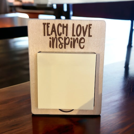 Teach Love Inspire Post It Holder