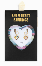 Load image into Gallery viewer, Art Heart Earrings- Forever Friends