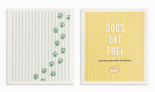 Load image into Gallery viewer, BioDishCloths Set of 2 - Dogs Eat Free