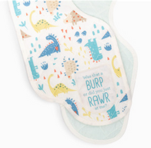 Load image into Gallery viewer, Burp Cloths Set of 2 - Dinosaurs