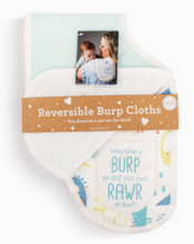 Load image into Gallery viewer, Burp Cloths Set of 2 - Dinosaurs