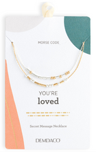Load image into Gallery viewer, Morse Code Necklace - You're Loved