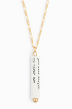 Load image into Gallery viewer, Thinking of You Quote Necklace