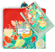 Load image into Gallery viewer, Airlifting Reusable Tote Bag | Floral Stripes