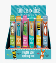 Load image into Gallery viewer, Twice As Nice Woodland 2 Color Click Pen