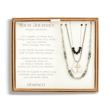 Load image into Gallery viewer, Beaded Prayer Necklace - Black