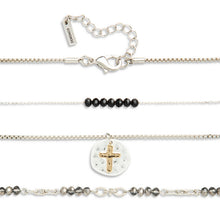 Load image into Gallery viewer, Beaded Prayer Necklace - Black