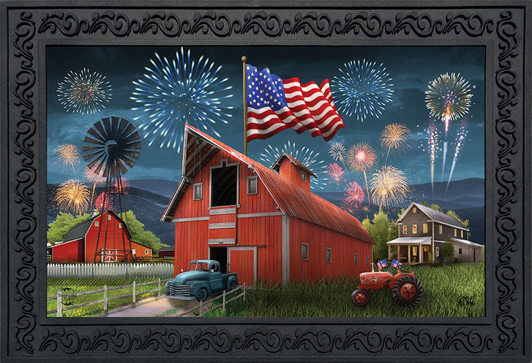 American Celebration Barn Doormat