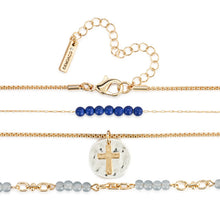 Load image into Gallery viewer, Beaded Prayer Necklace - Indigo