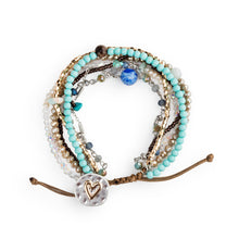 Load image into Gallery viewer, Beaded Love Bracelet - Turquoise - Jewelry
