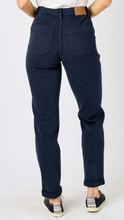 Load image into Gallery viewer, Judy Blue Denim Navy Joggers
