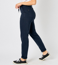 Load image into Gallery viewer, Judy Blue Denim Navy Joggers
