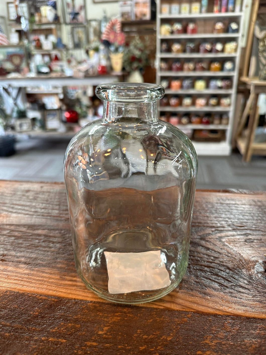Bottle Shaped Glass Vase