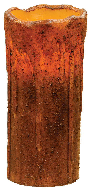 Burnt Mustard Drip Timer Pillars - 7