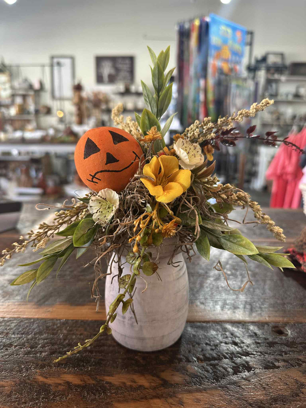 Small Handcrafted Fall Floral Arrangement