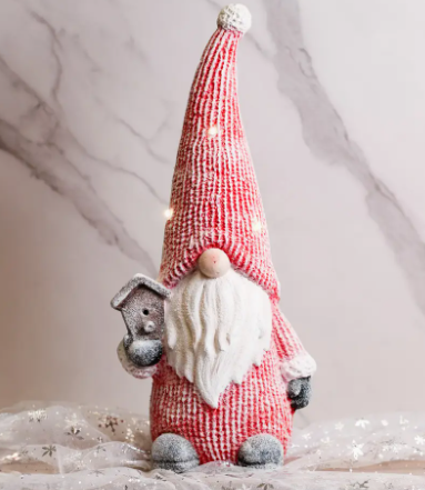 Birdhouse Gnome w/ Led Lights