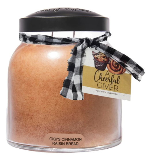GiGi's Cinnamon Raisin Bread Papa Jar Candle