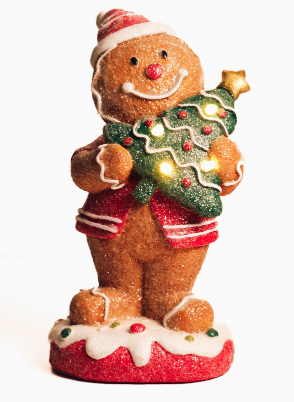 Gingerbread Man Tree with Led Lights