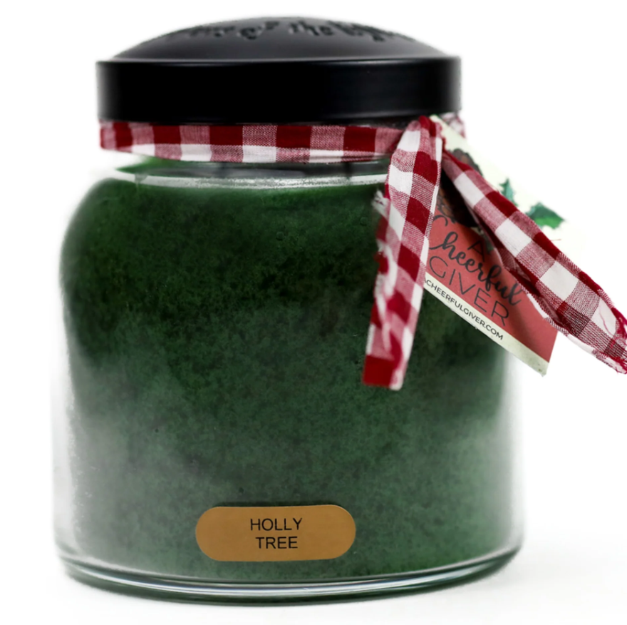 Holly Tree Papa Jar Candle