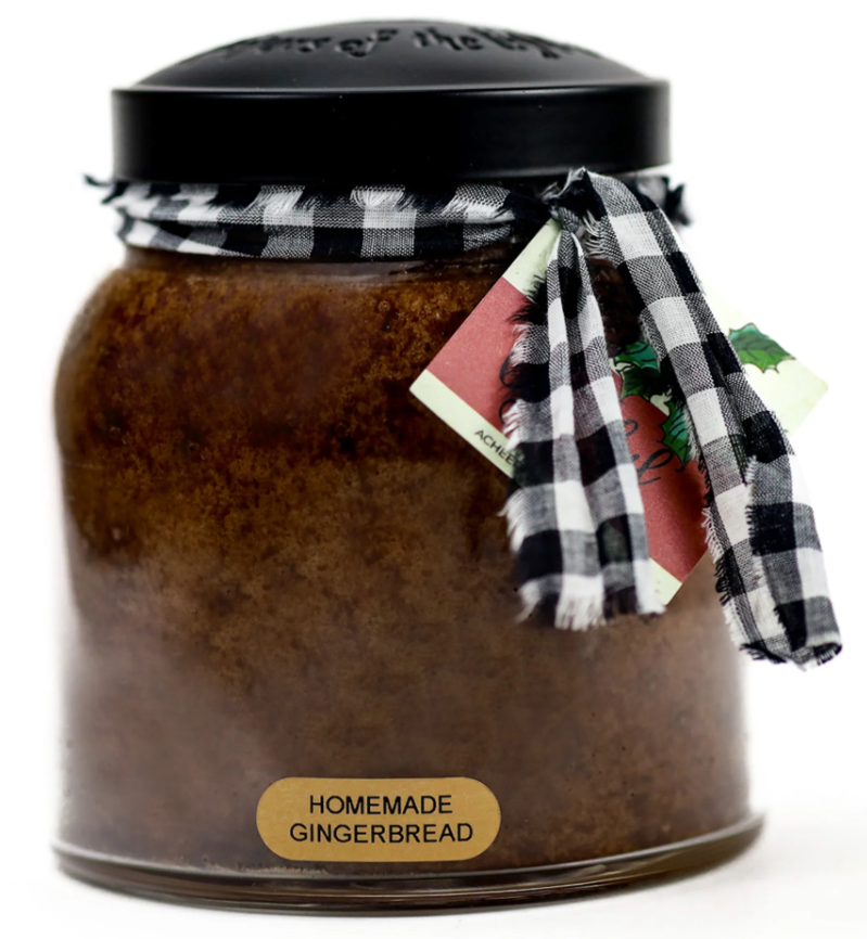 Homemade Gingerbread Papa Jar Candle