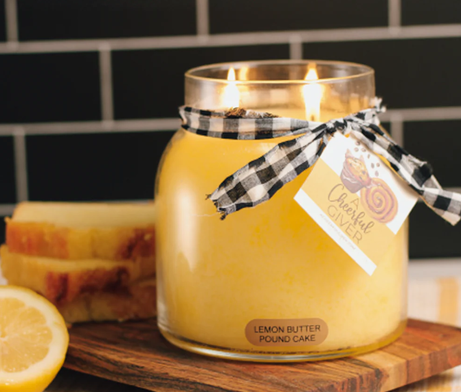 Lemon Butter Pound Cake Papa Jar Candle