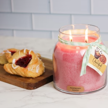Raspberry Danish Papa Jar Candle