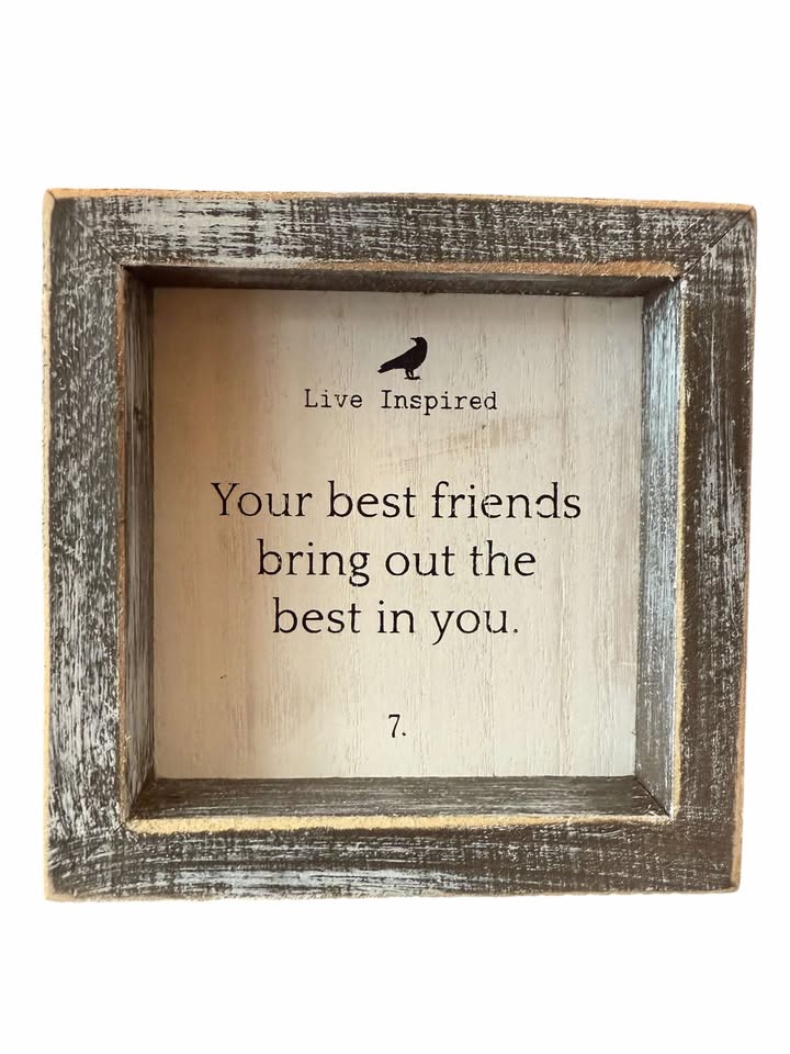 Best Friends Wood Frame Sign