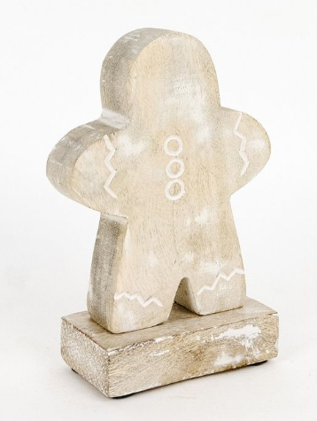 Gingerbread Wood Cutout on Stand
