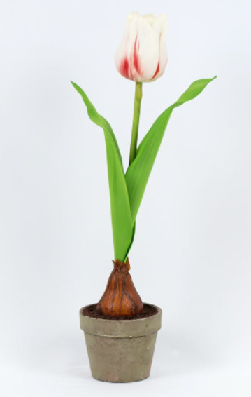 Real Touch Pink Tulip in Pot
