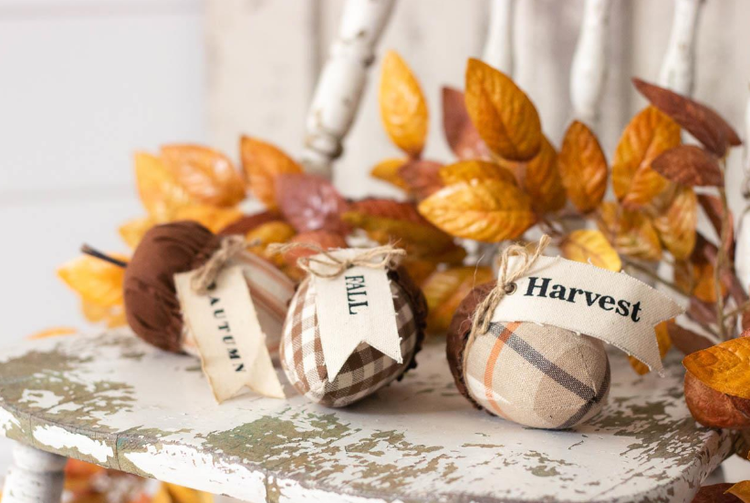 Fabric Acorns - Autumn, Fall, Harvest