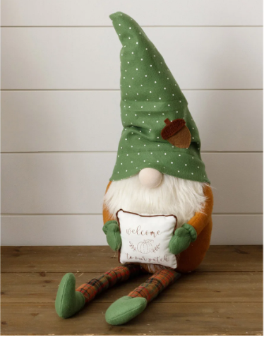Welcome To Our Patch Gnome Shelf Sitter