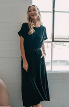 Load image into Gallery viewer, Solid Maxi Dress with Adjustable Front Knot
