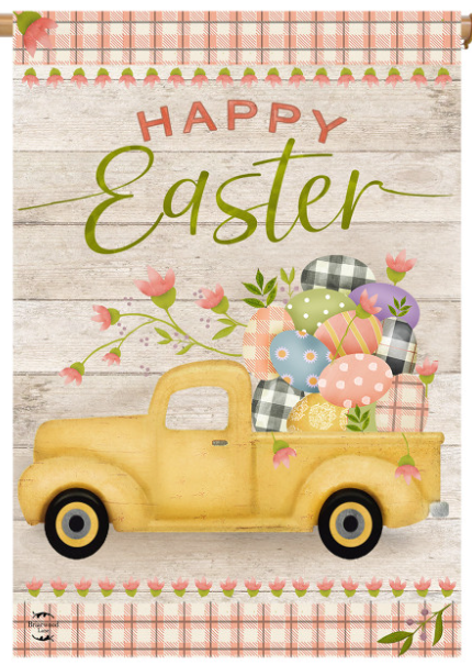 Easter Egg Pickup House Flag