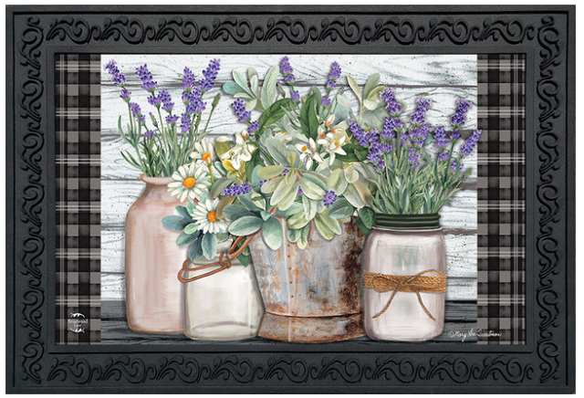 Farmhouse Flowers Doormat