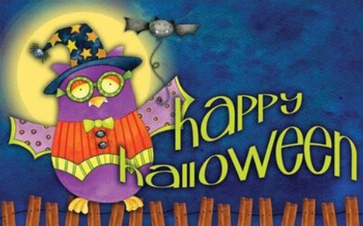 Halloween Owl Doormat