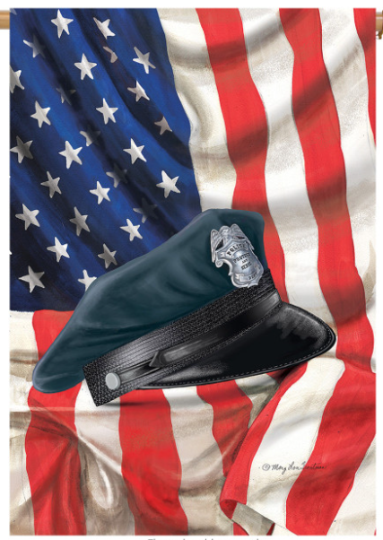Police Hat House Flag