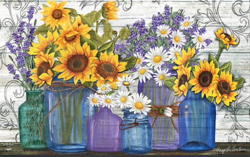 Rustic Sunflowers Doormat