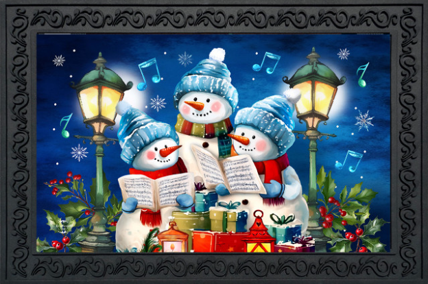 Singing Snowmen Doormat