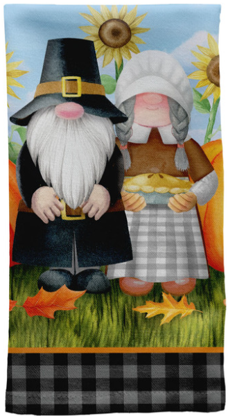 Thanksgiving Gnomes Hand Towel