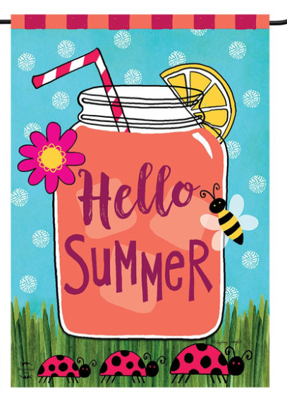 Welcome Summer Lemonade Garden Flag