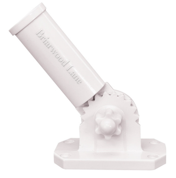 White Adjustable Flag Bracket