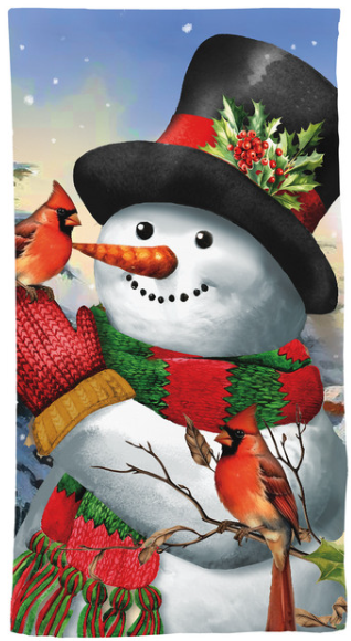 Winter Friends Snowman Hand Towel