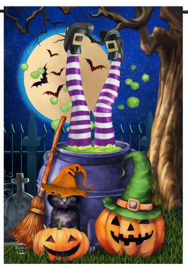 Witches Brew Garden Flag