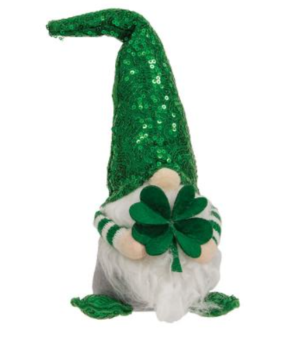 St. Patrick's Day Lucky Sequin Gnome