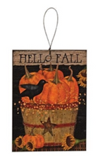 Load image into Gallery viewer, Primitive Pumpkin Patch Friends Ornament
