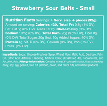 Load image into Gallery viewer, Strawberry Sour Belts Candy Club
