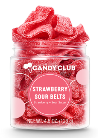Strawberry Sour Belts Candy Club