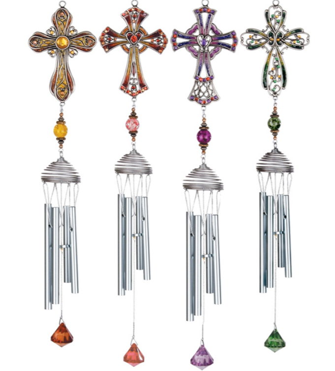 Pewterworks™ Crosses Chimes