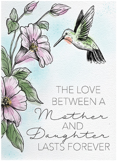 Mother And Daughter Relationship Greeting Card