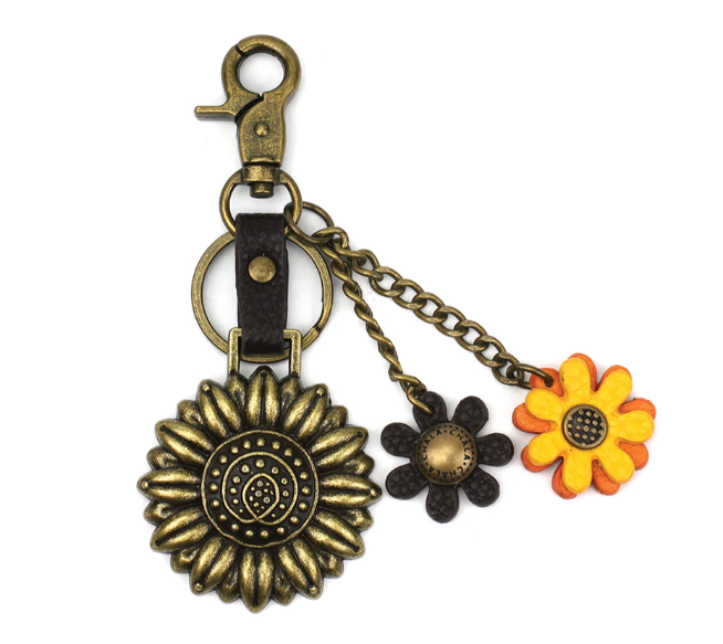 Metal Charming Keychain - Sunflower